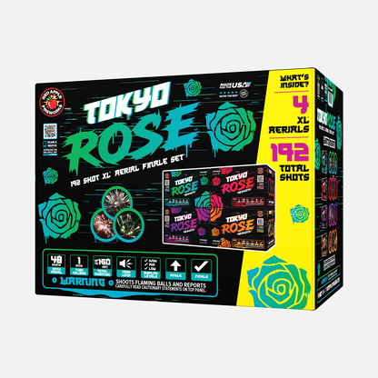Tokyo Rose 192-Shot XL Aerial Finale Set
