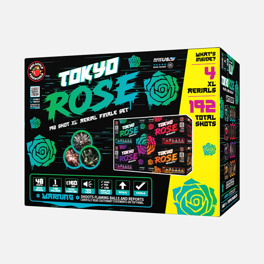 Tokyo Rose™ 192 Disparos XL® Set de fuegos artificiales®