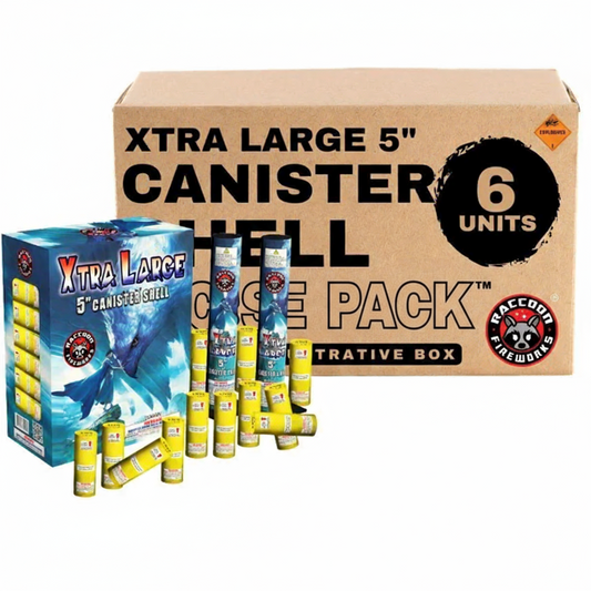 Xtra Large 12-Shot 5 in. Canister Shell Kit