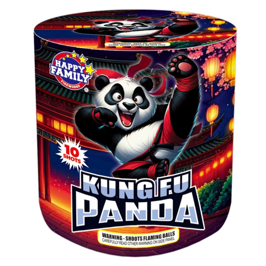 Pastel Aéreo Estándar de 10 Tiros King Fu Panda | Paquete de Caja™ 12/1