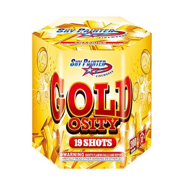 Gold Osity 19-Shot Standard Aerial Cake