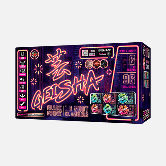 Black Friday Geisha® 16 Disparos XL® Aéreos