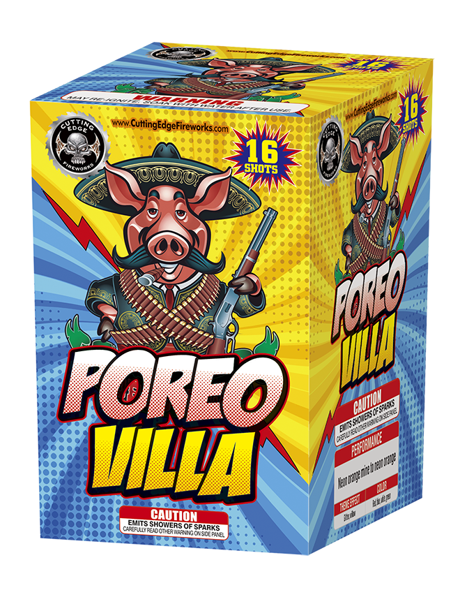 Torta aérea estándar de 16 disparos Poreo Villa