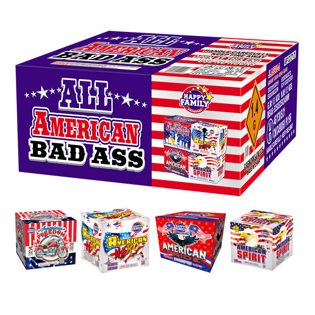 All American Bad Ass 76-Shot XL Aerial Assortment
