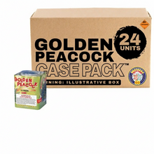Golden Peacock 16-Shot Standard Aerial Cake | Case Pack™ 24/1
