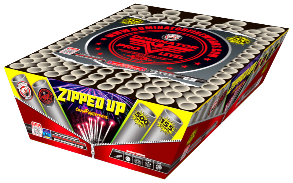 Zipped Up 55-Shot XL Aerial Cake