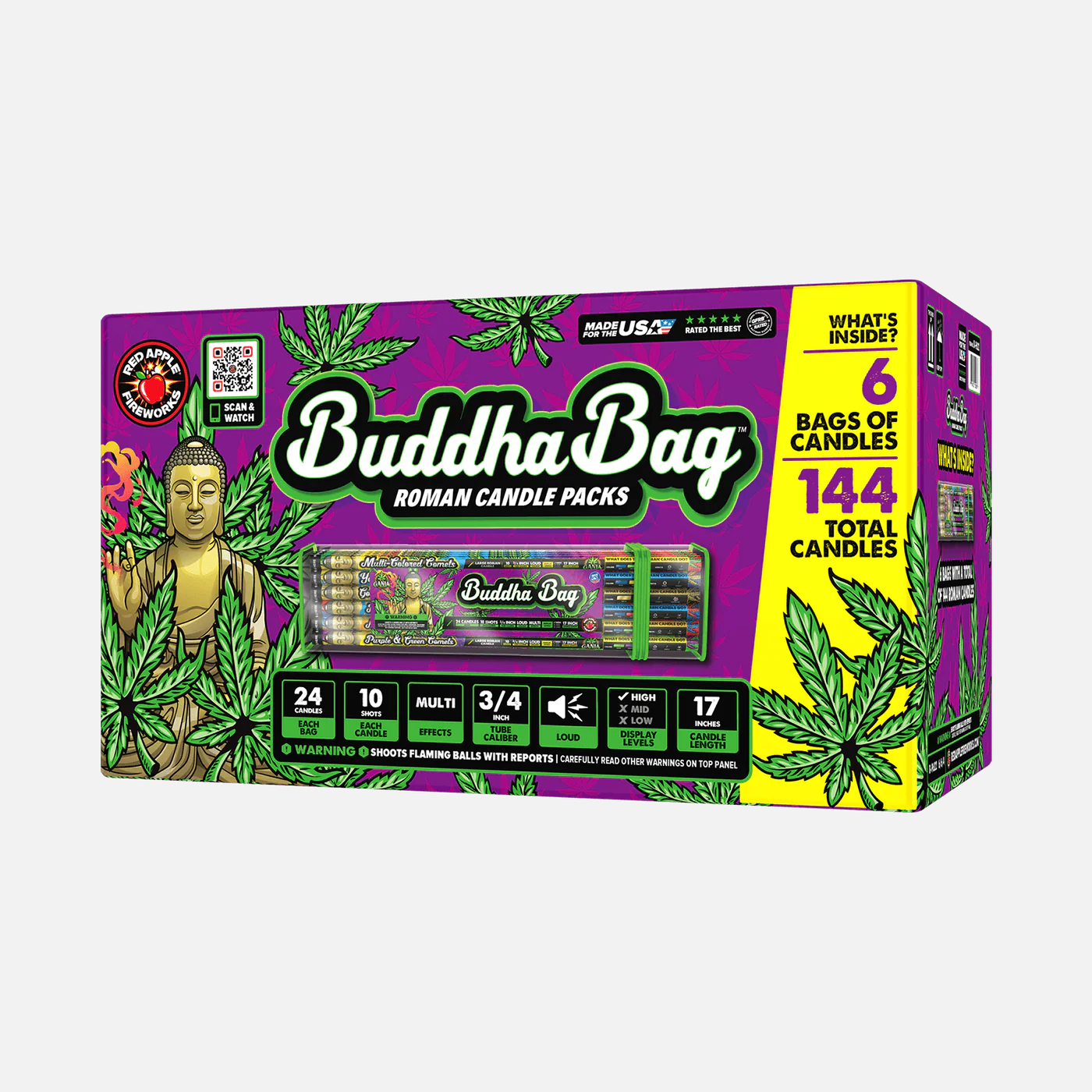 Buddha Bag 240-Shot Roman Candle Pack