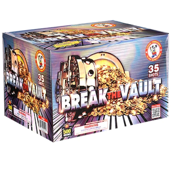 Break the Vault Tarta Aérea de 35 Disparos XL | Paquete de Caja™ 4/1