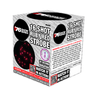 Ruby Red Strobe (30sec) 16-Shot Standard Aerial Cake