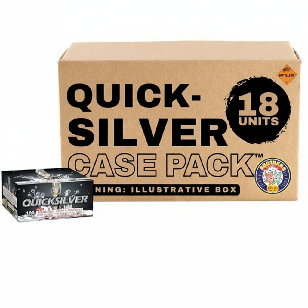 Quicksilver 100-Shot Standard Aerial Cake | Case 18/1