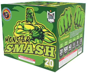 Pastel Aéreo XL Monster Smash de 20 Disparos