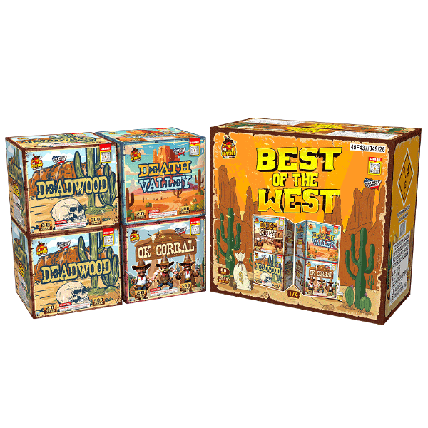 Best of the West 80-Shot Aerial Assortment