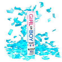 Gender Reveal Blue Confetti Cannon