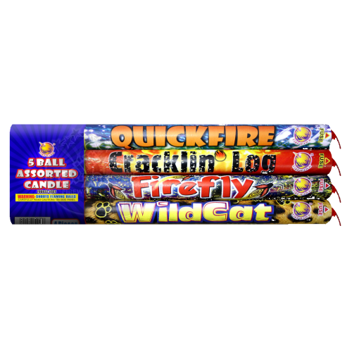 Fabulous 4 5-Shot Assorted Roman Candle (4-Pack)