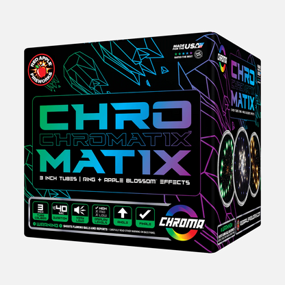 Chromatix™ 9 Tiros Cohetes Pirotécnicos Grandes