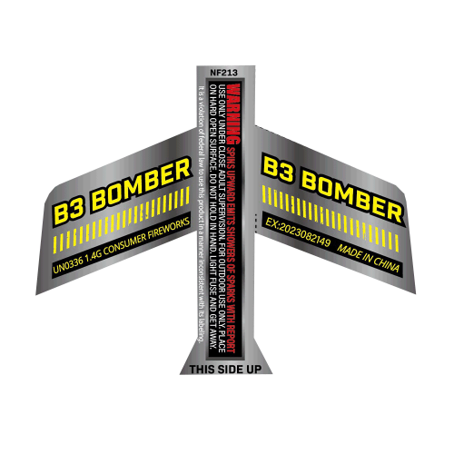 B3 Bomber w/ Crackle Flying Novelty (6-Pack)