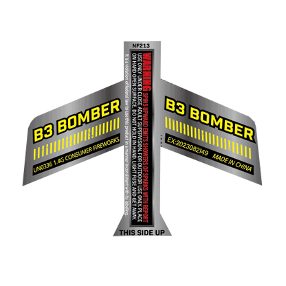 B3 Bomber w/ Crackle Flying Novelty (6-Pack)