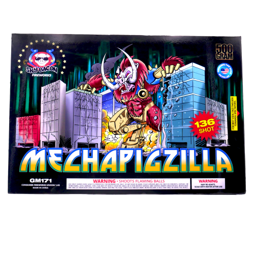 Mechapigzilla 136-Shot XL Zipper Aerial Cake