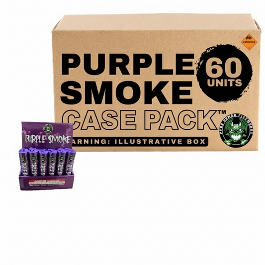 Bomba de humo grande de humo morado | Caja™ 60/1