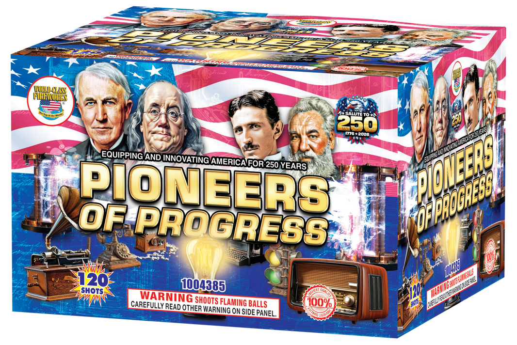 Pioneers of Progress 120-Shot XL Aerial Cake