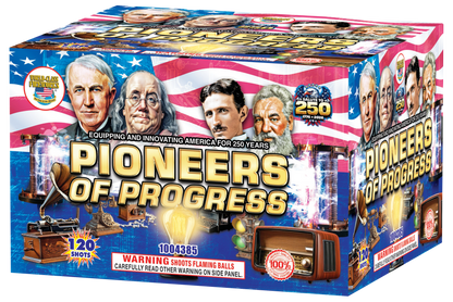 Pioneers of Progress 120-Shot XL Aerial Cake