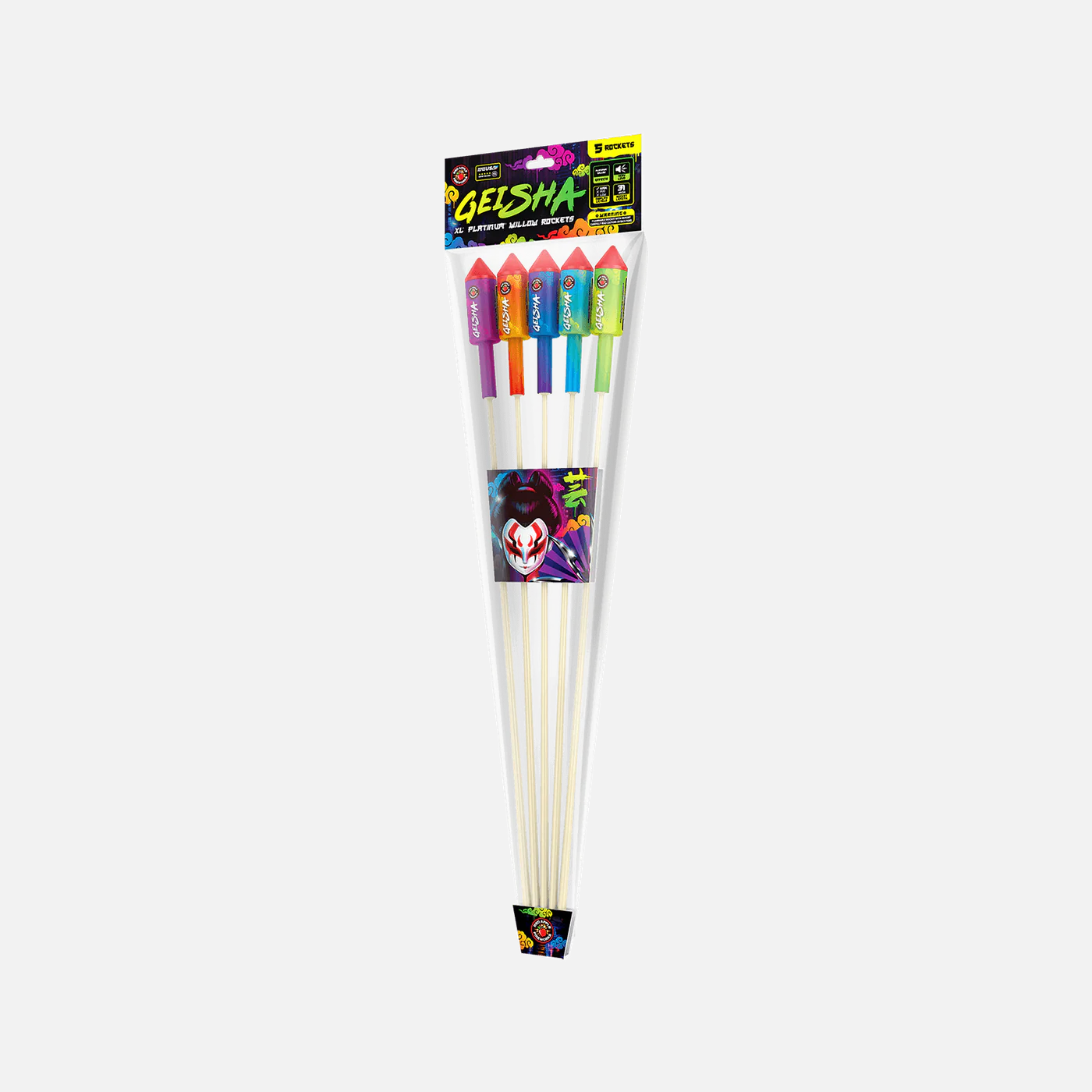 Geisha® XL® Platinum® Willow Rockets – Elevated Fireworks