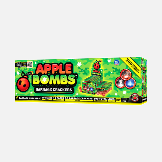 Apple Bombs Barrage Crackling Balls