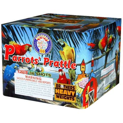 Parrots' Prattle 36-Shot XL Aerial Cake | Case Pack™ 4/1