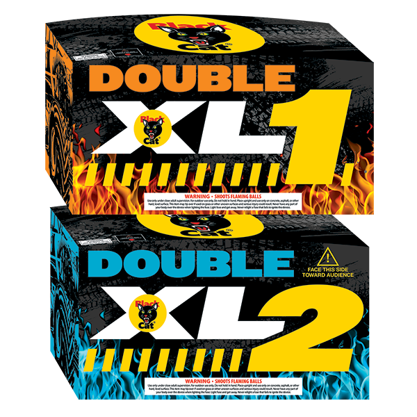 Double XL 2-Piece 444-Shot XL Aerial Compound Cake