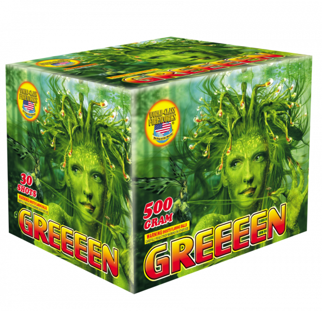 Greeeen 30-Shot XL Aerial Cake