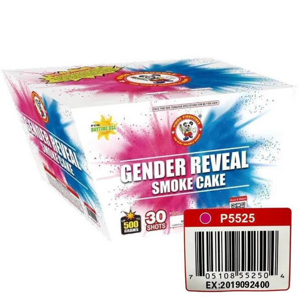 Gender Reveal Smoke 30-Shot XL Aerial Cake | Case Pack™ 2/2