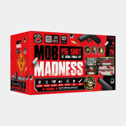 Locura de la Mafia 196 Disparos XL® Juego de Fuegos Artificiales Finales® de Brothers