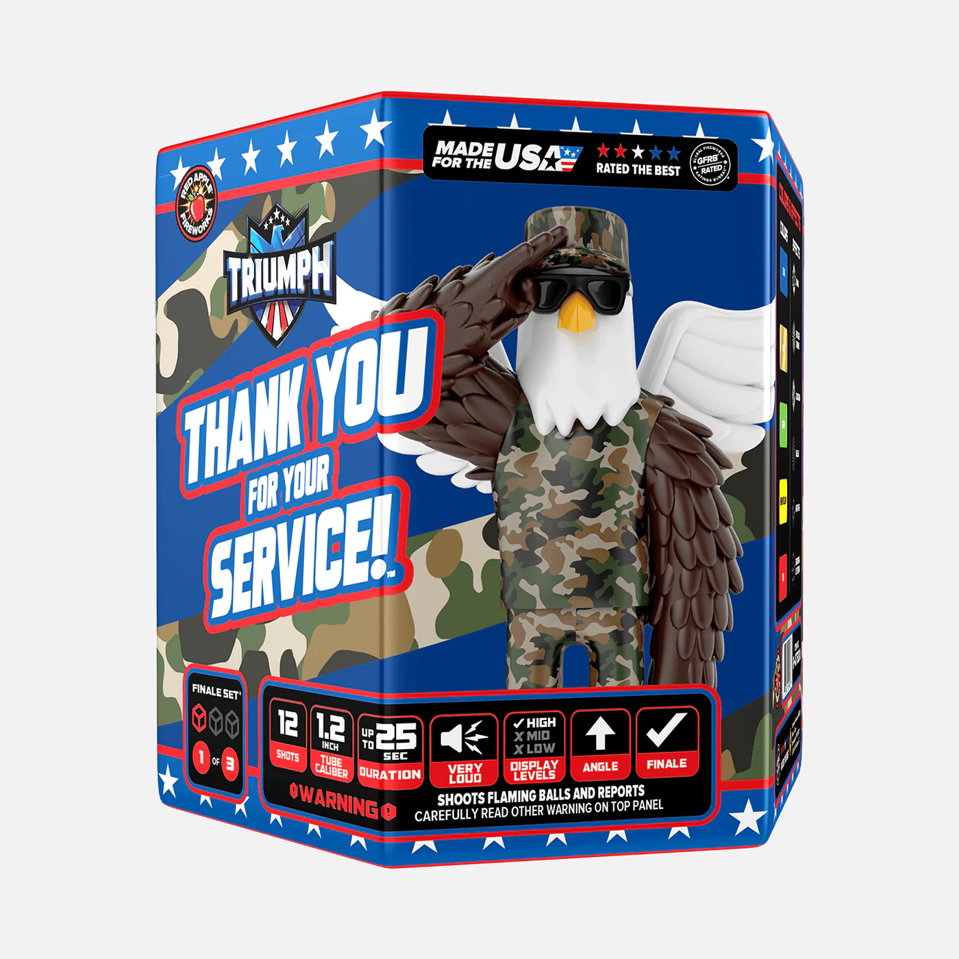 Thank You For Your Service 72-Shot Large Aerial Finale Set
