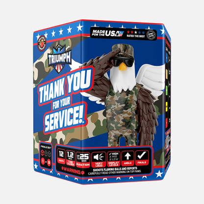 Thank You For Your Service 72-Shot Large Aerial Finale Set