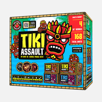 Juego aéreo final grande Tiki® Assault™ de 84 disparos®