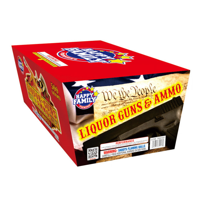 Tarta Aérea XL de 36 Disparos "Liquor Guns & Ammo"