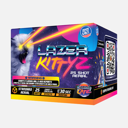 Lazer Kittyz™ 25 disparos Marco de plástico