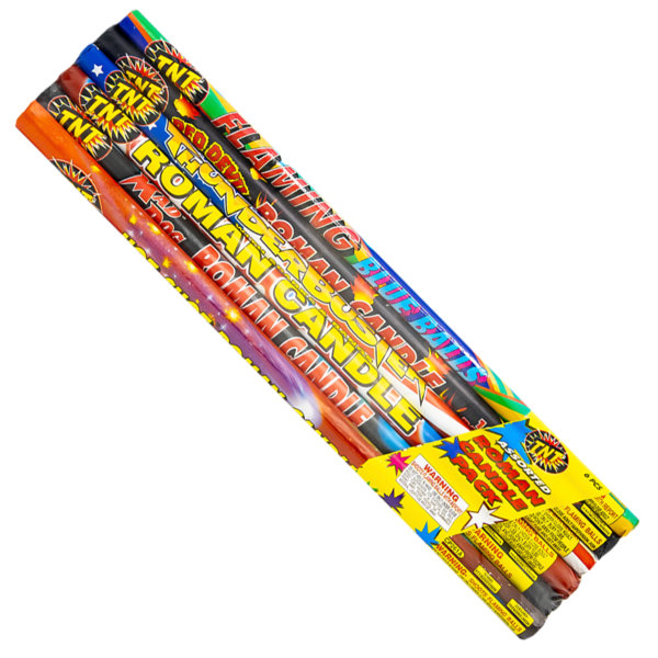 Assorted 10-Shot Roman Candle (6-Pack)