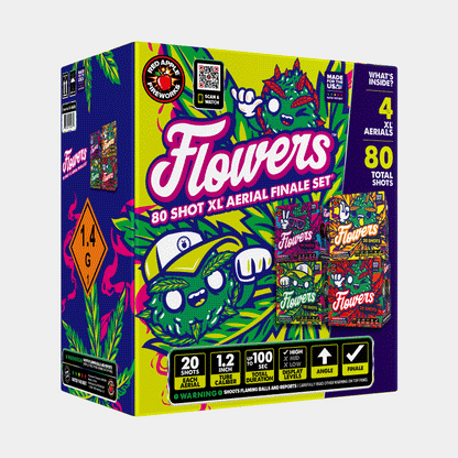 Flowers 80-Shot XL Aerial Finale Set