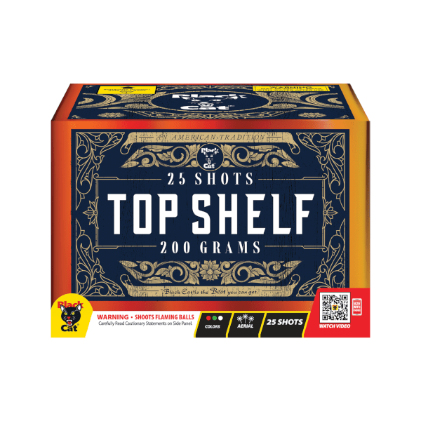 Tarta Aérea Estándar de 25 Disparos Top Shelf
