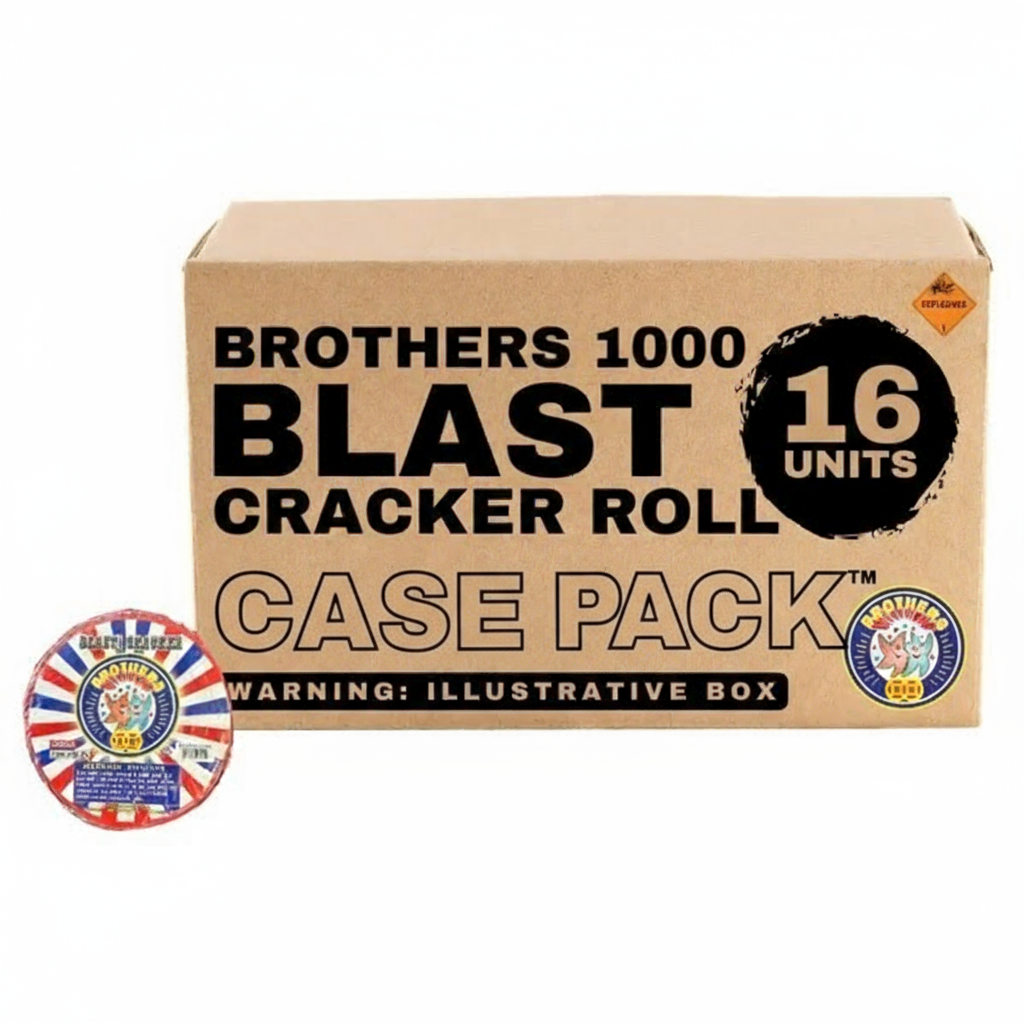Petardo Blast Cracker de 1000 disparos, ruidoso, en rollo | Caja de 16 unidades