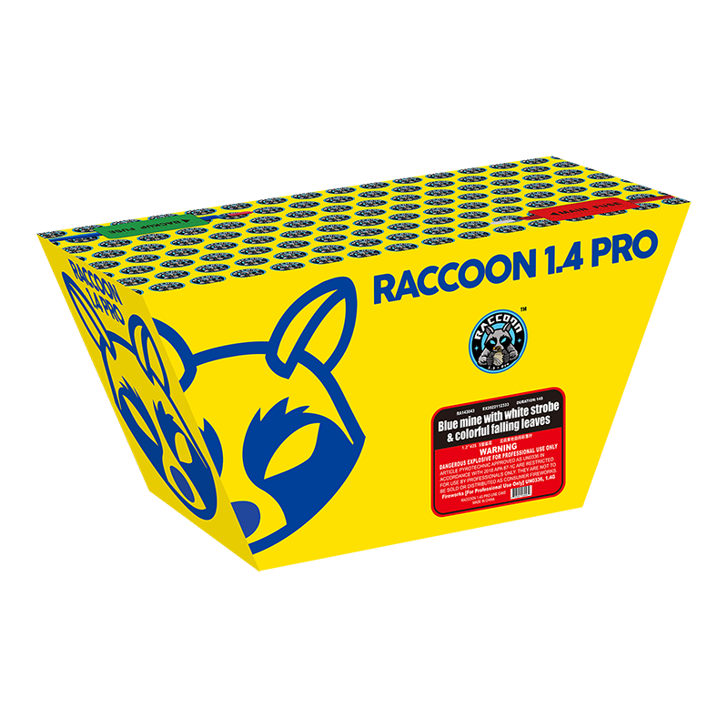 42-Shot Blue Mine with White Strobe & Color Falling Leaves Pro-Line Cake