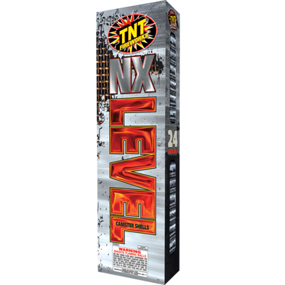 Pirotecnia de cartucho NX Level de 24 disparos y 4 pulgadas