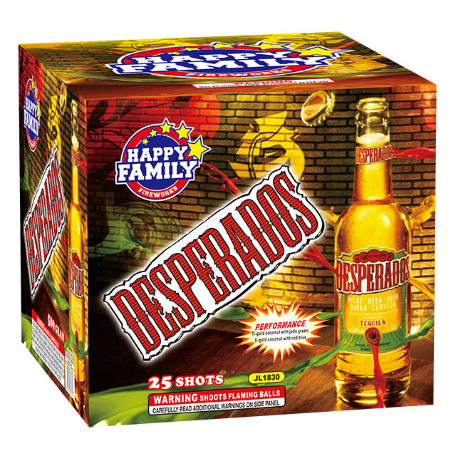 Tarta Aérea Desperados XL de 25 Disparos