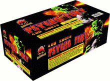 Psycho Fury 400-Shot Standard Aerial Cake