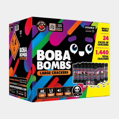 Boba-Bombs™ 60 disparos estilo tubo cracker M-1000