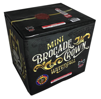 Brocade Crown Waterfall 18-Shot Standard Aerial Cake