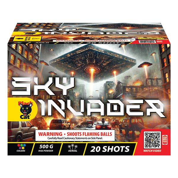 Torta aérea Sky Invader XL de 20 disparos