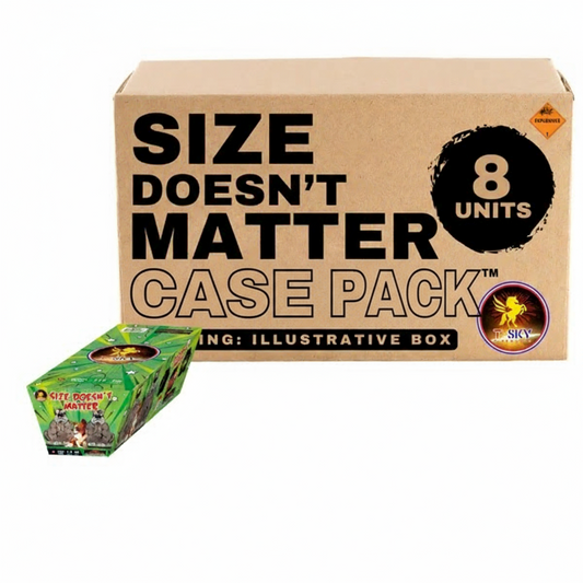 Size Doesn't Matter 118-Shot XL Aerial Cake