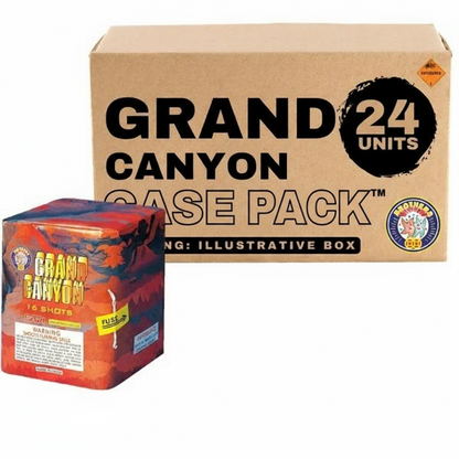 Grand Canyon 16-Shot Standard Aerial Cake | Case Pack™ 24/1